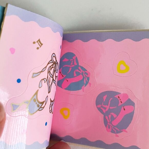 NEW Rare & Complete Vintage Sanrio Petite Plie Ballet Mini Sticker Book 1990 - Picture 4 of 6
